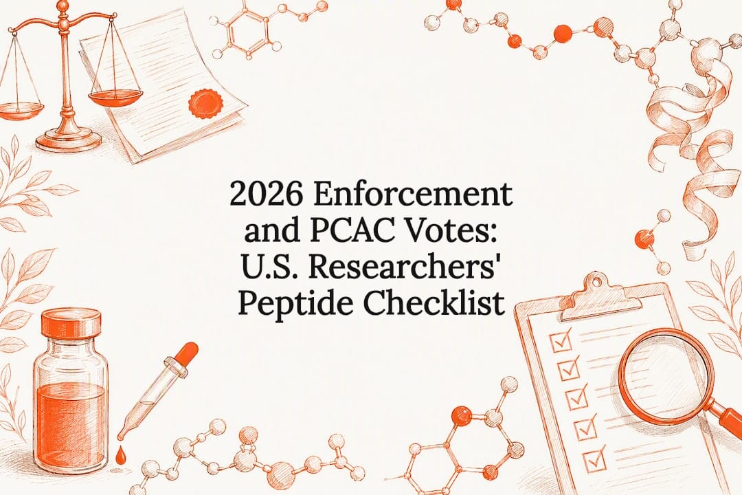 Decorative peptide regulation title card