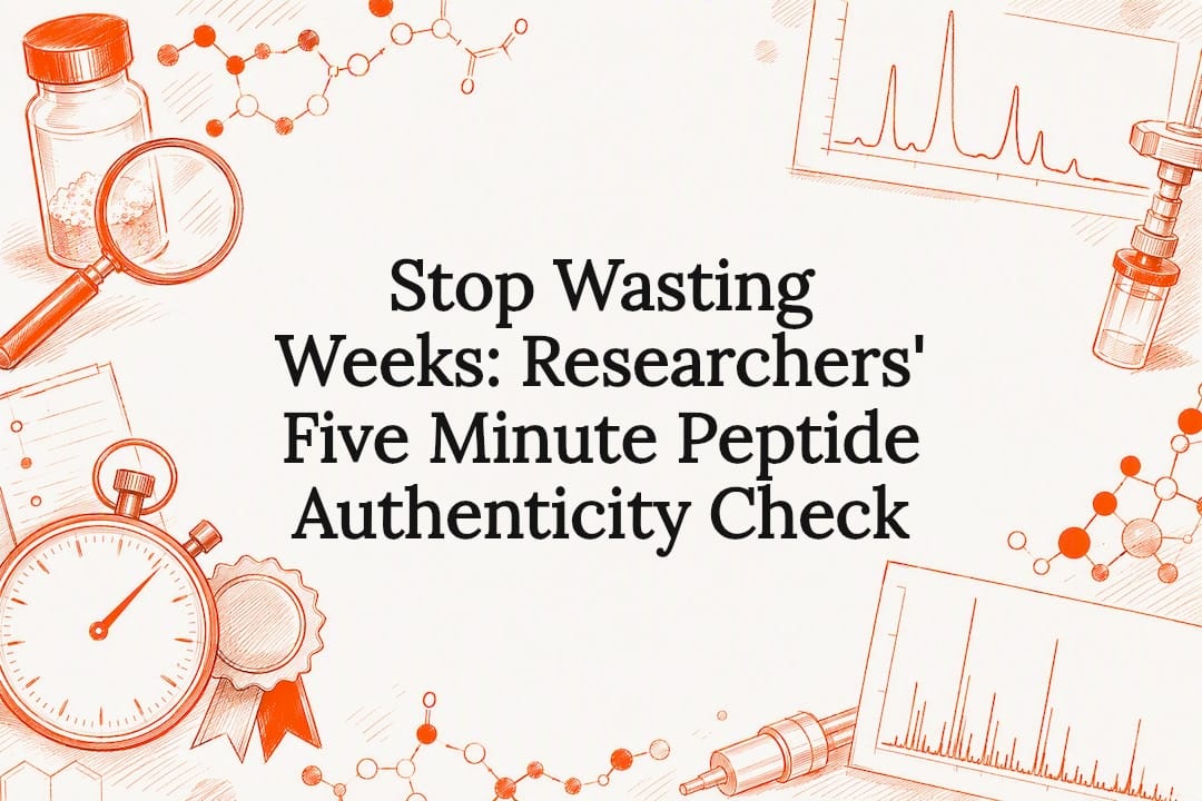 Peptide authenticity testing title card