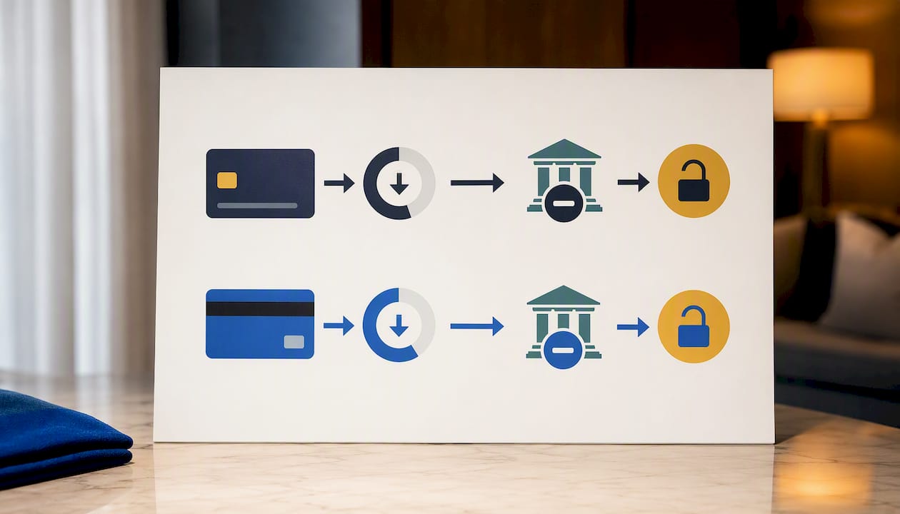 Credit and debit hotel deposit hold comparison