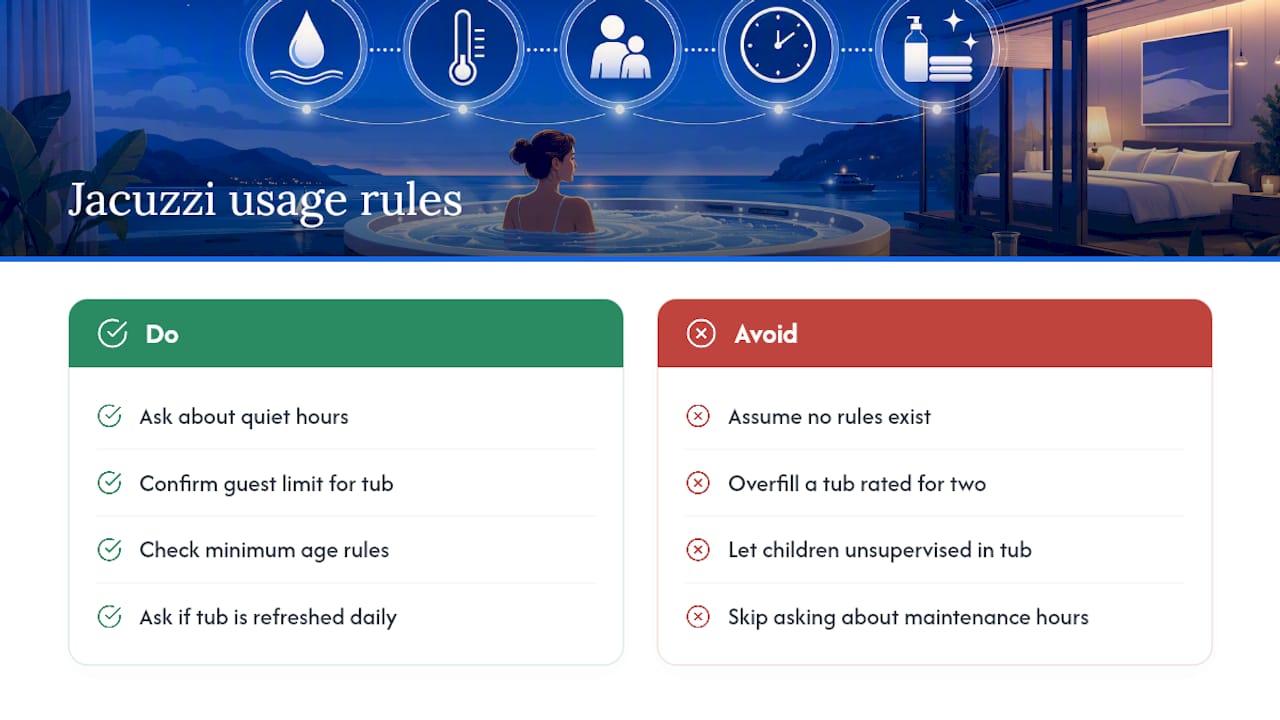 What Restrictions Apply to Using an In-Room Jacuzzi? — overview diagram