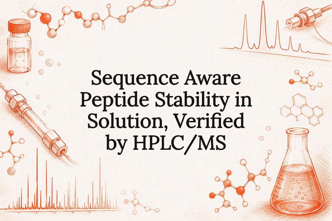 Peptide stability HPLC MS title card