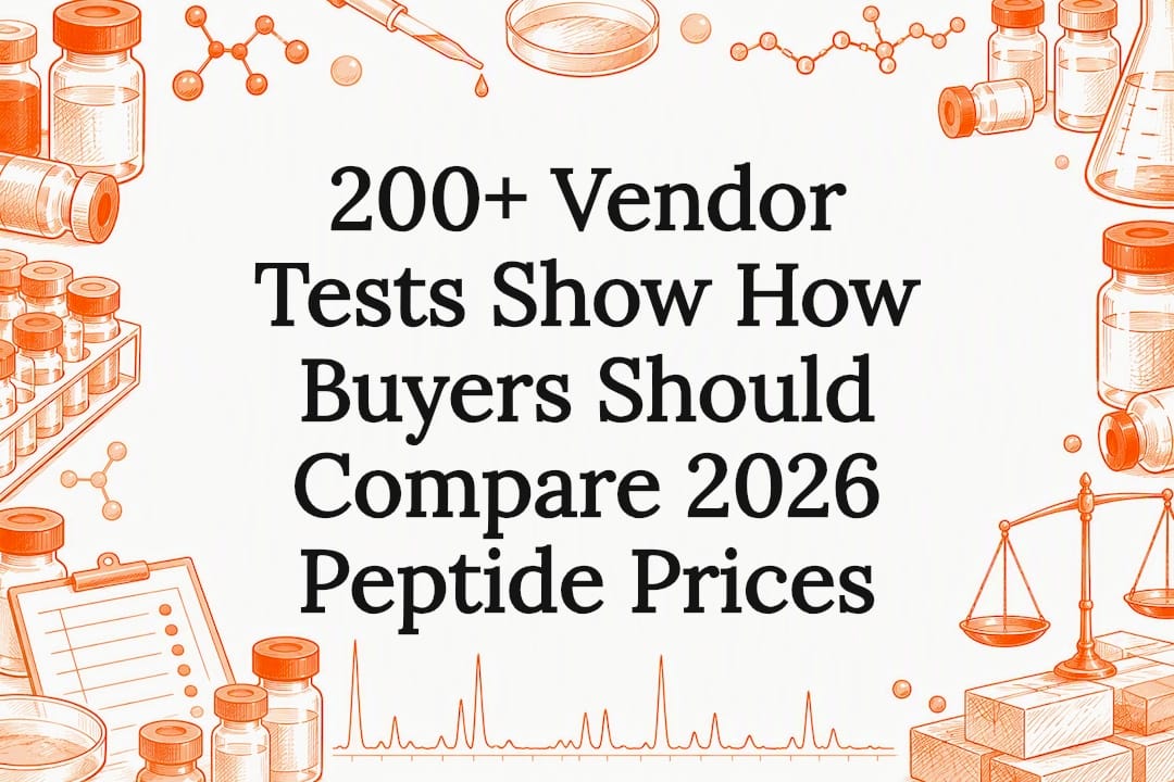 200+ Vendor Tests Show How Buyers Should Compare 2026 Peptide Prices ...