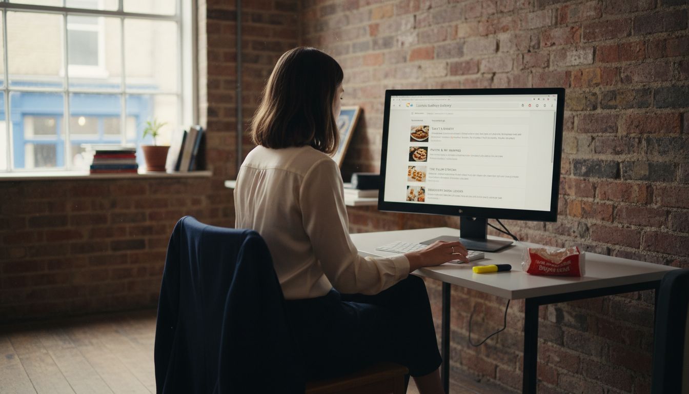 Search ads on screen in London office