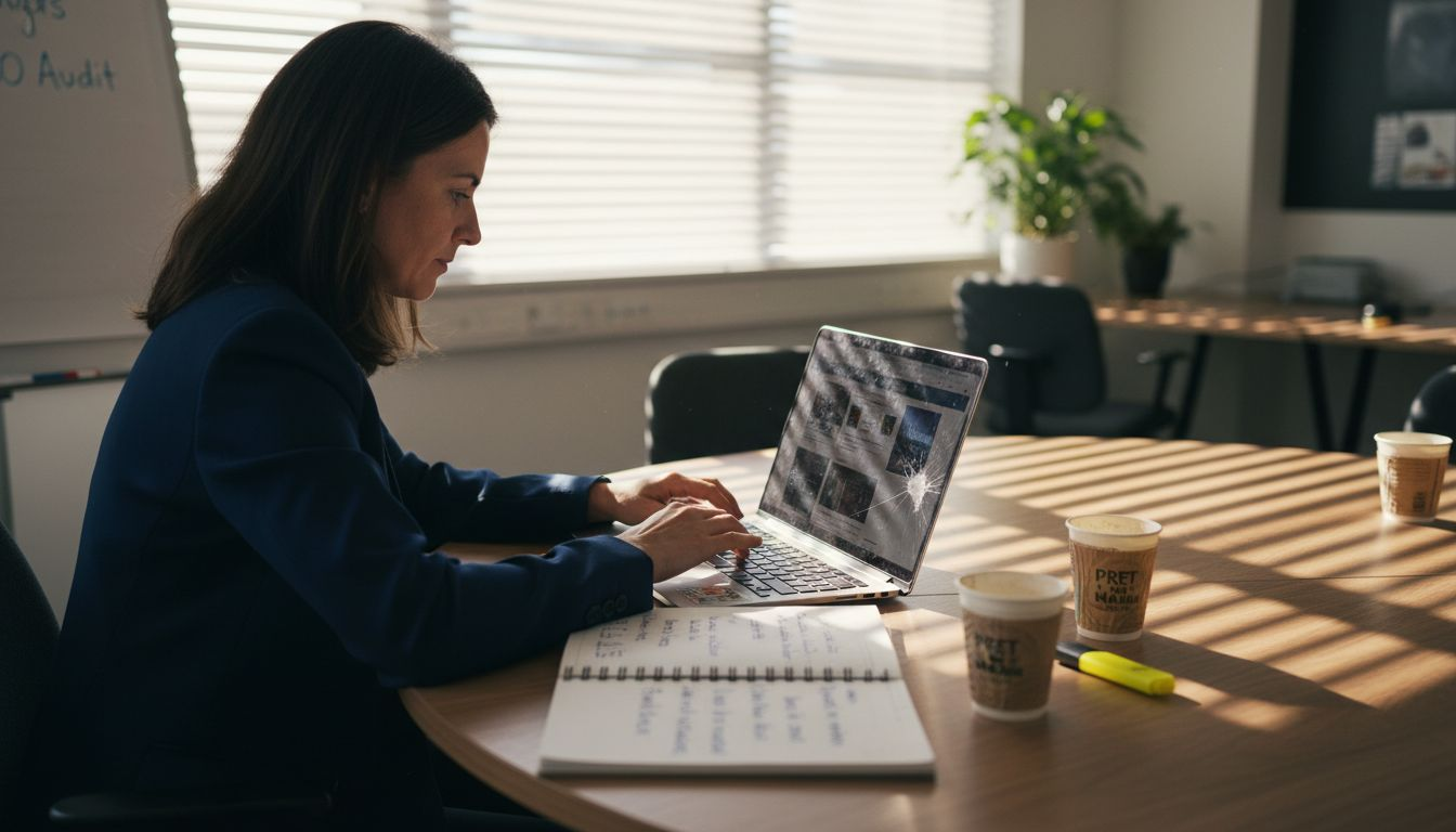 Researching competitor websites for SEO content