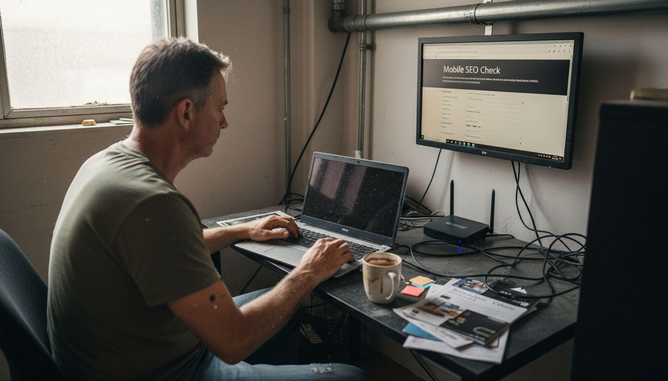Developer optimising trades website settings
