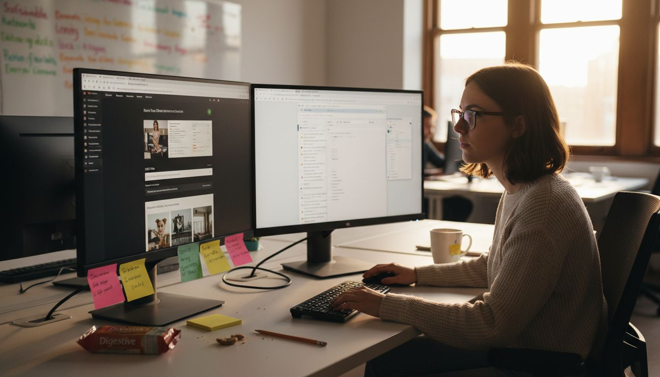 Designer updating website SEO meta title