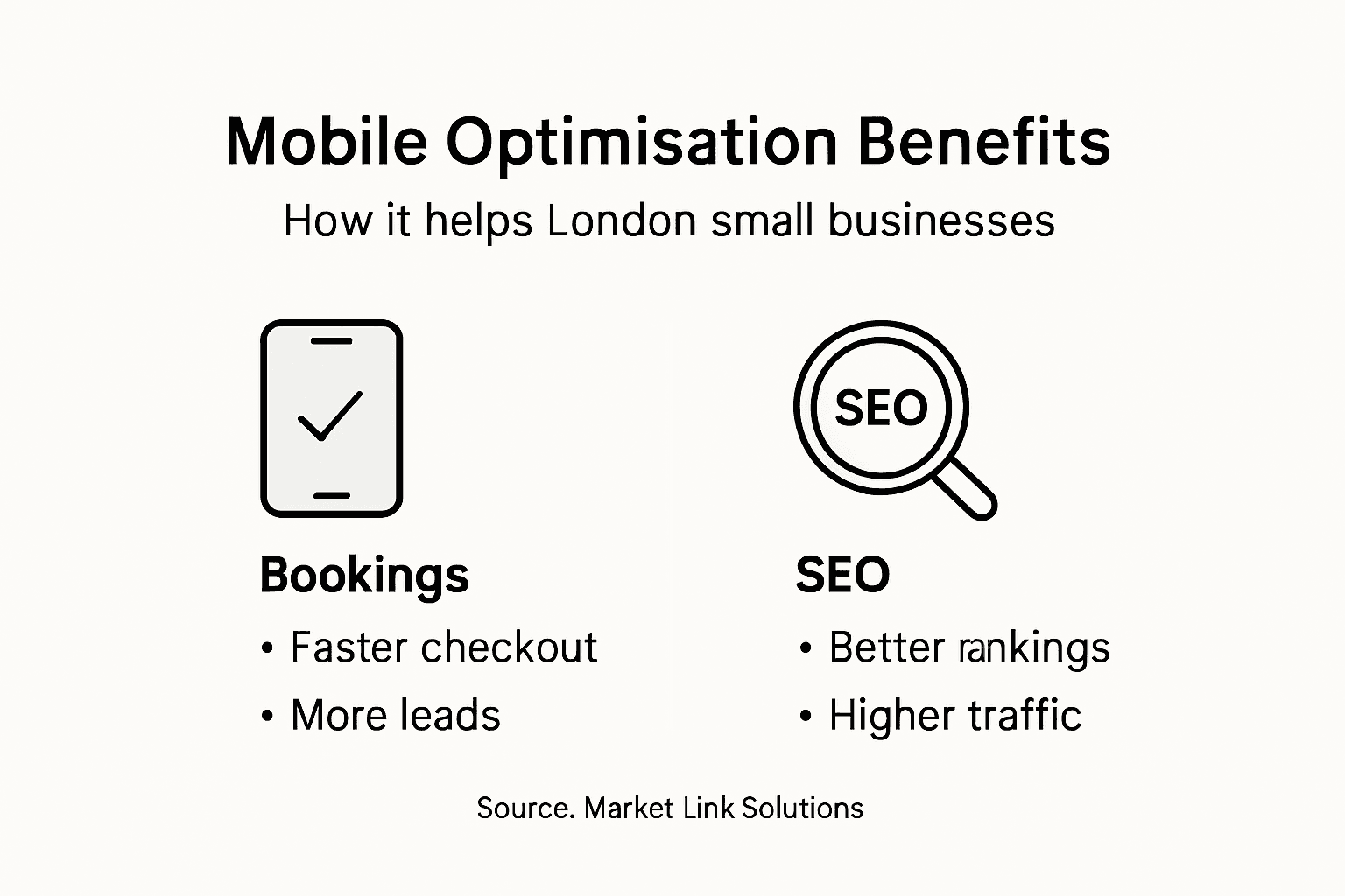 Infographic on mobile optimisation impact for SMEs