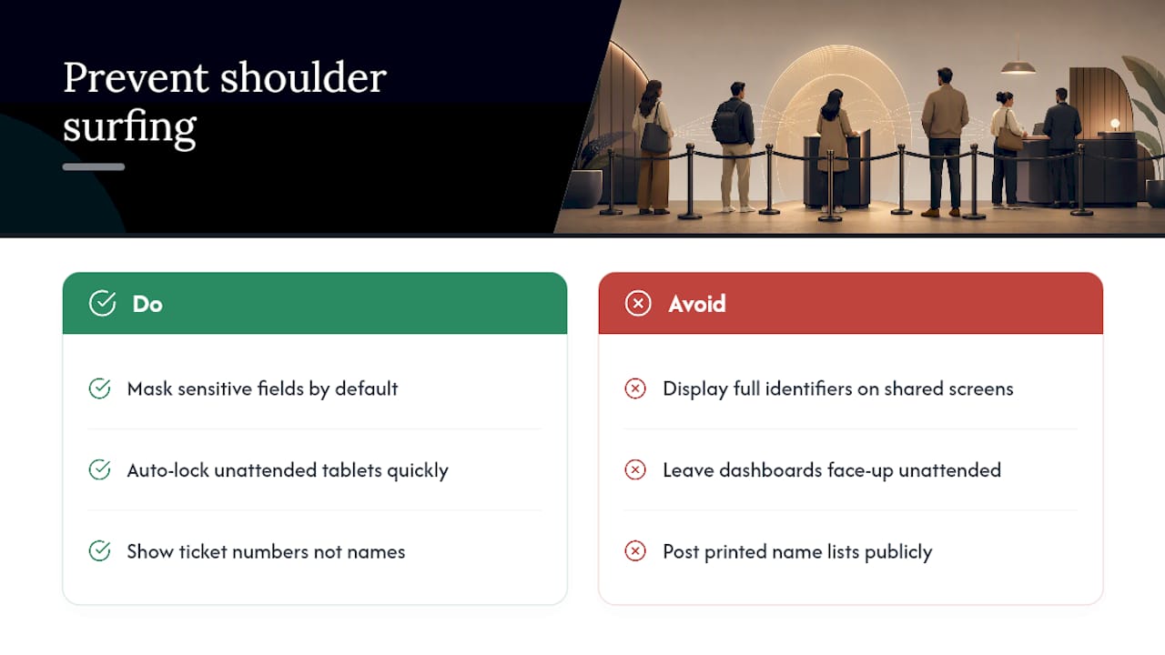Designing Against Shoulder Surfing and Accidental Visual Leaks — overview diagram