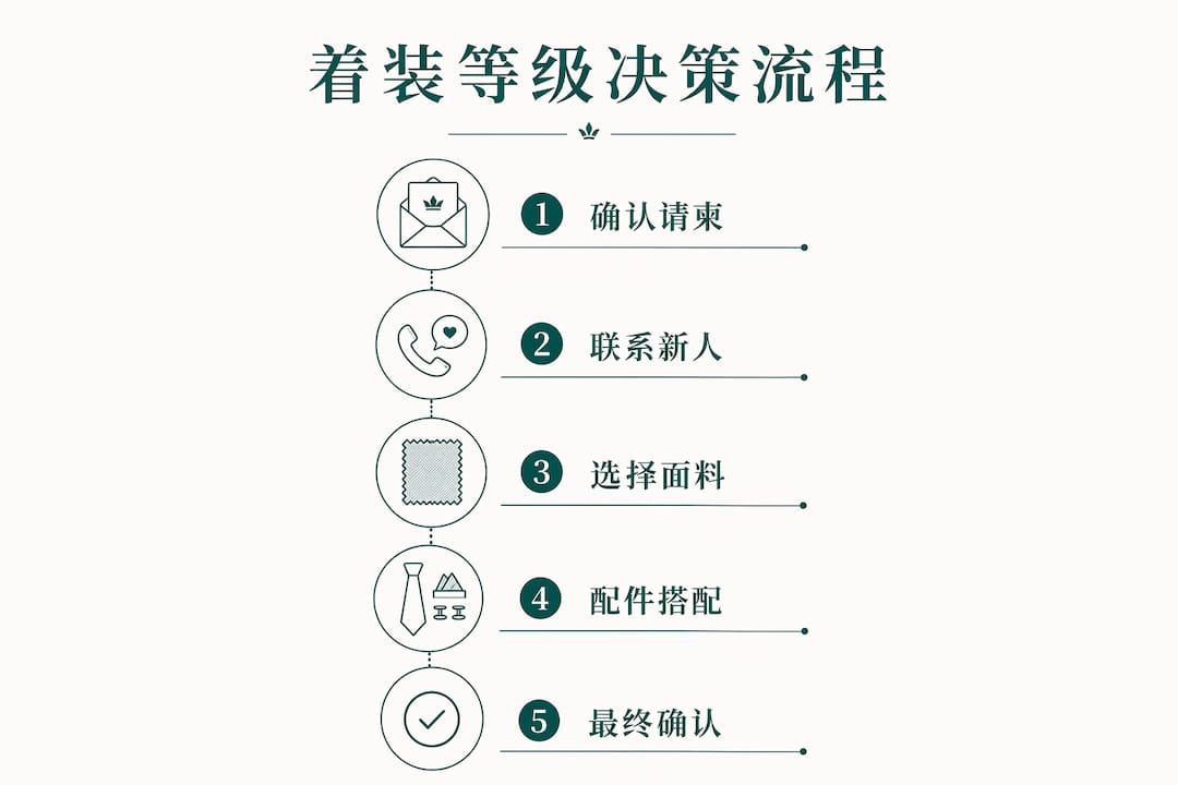 请柬着装要求参考流程图