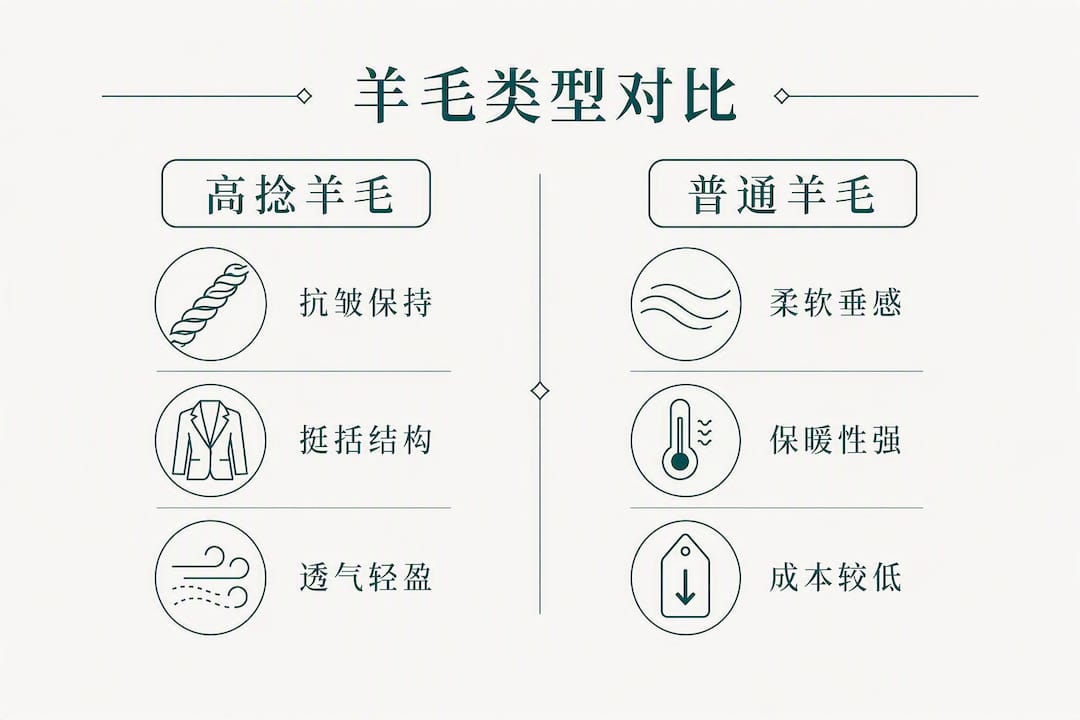 高捻羊毛与普通羊毛性能对比一览