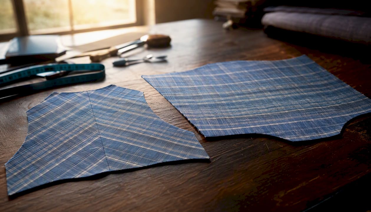 Split yoke vs one-piece yoke shirt fabric detail