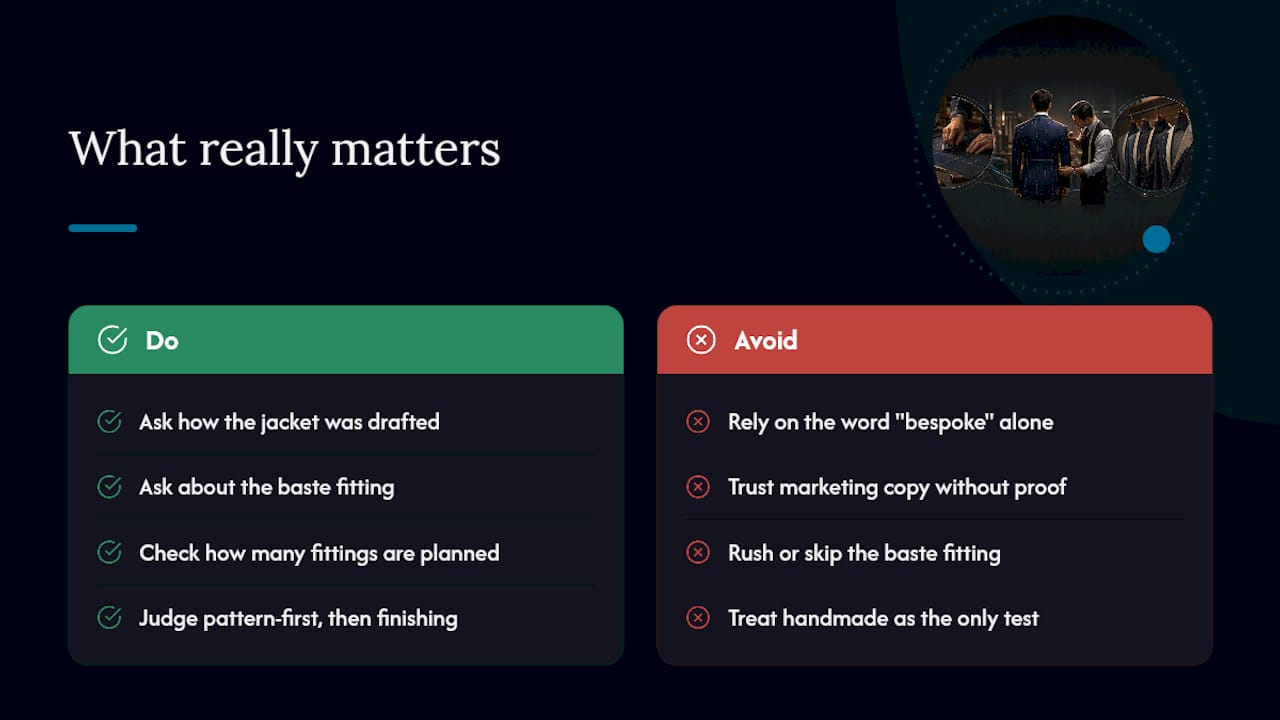Our take: what most guides get wrong about bespoke — overview diagram