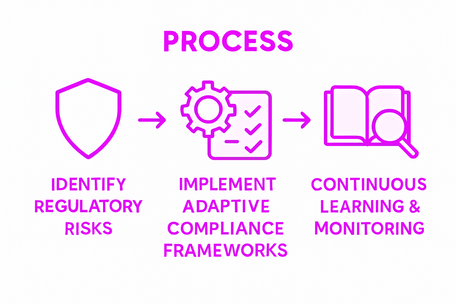 Fintech risk management process infographic
