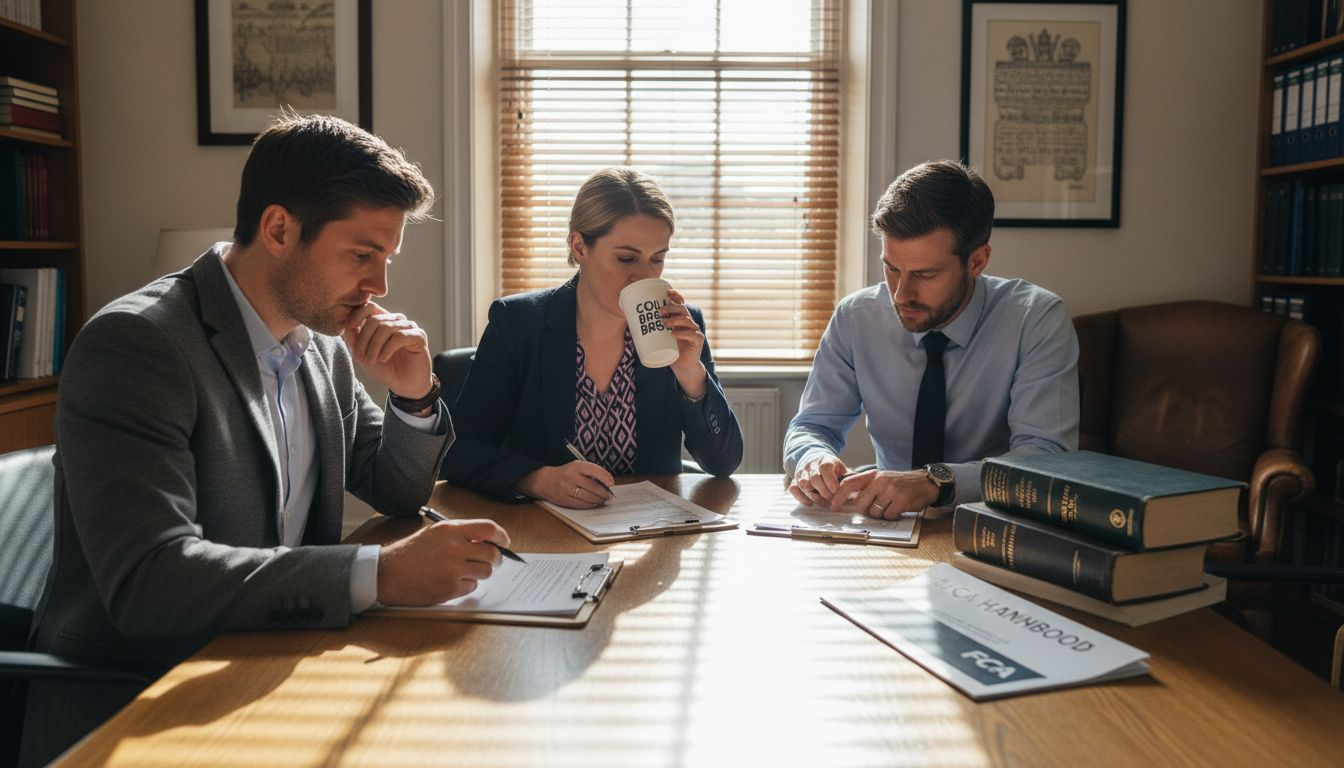 Team reviews crypto compliance checklist