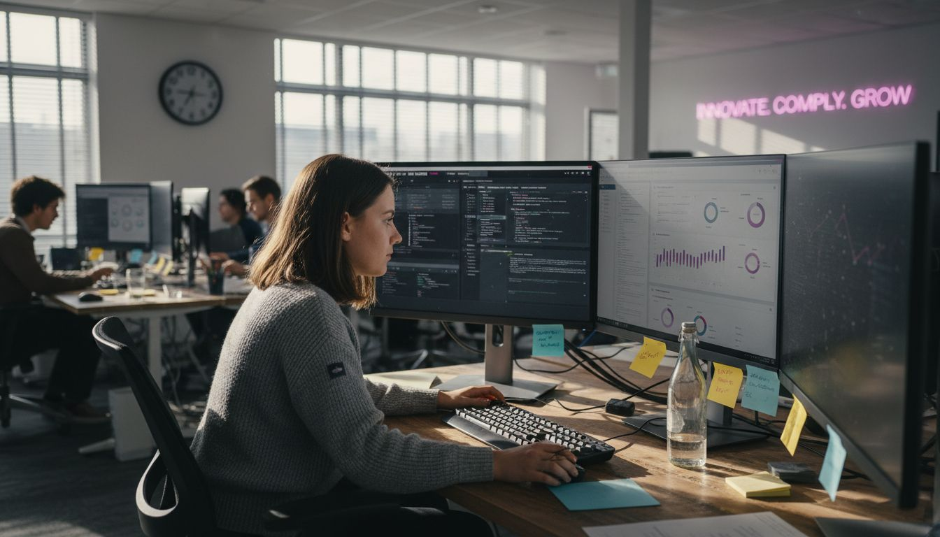 IT analyst tuning fintech compliance system