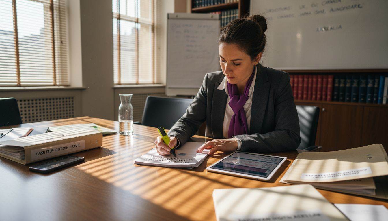 Legal analyst highlighting global crypto regulations