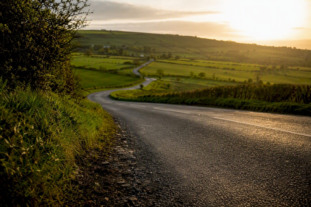 Rural Northern Ireland road network