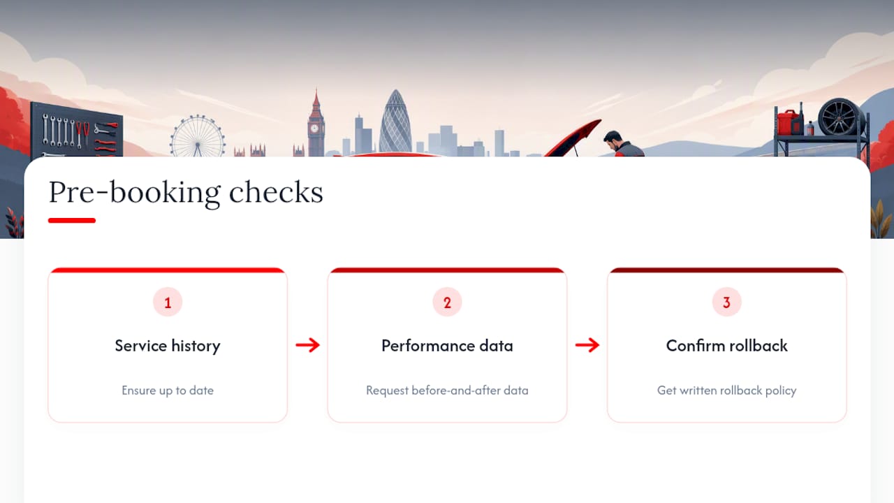Three checks before booking a remap