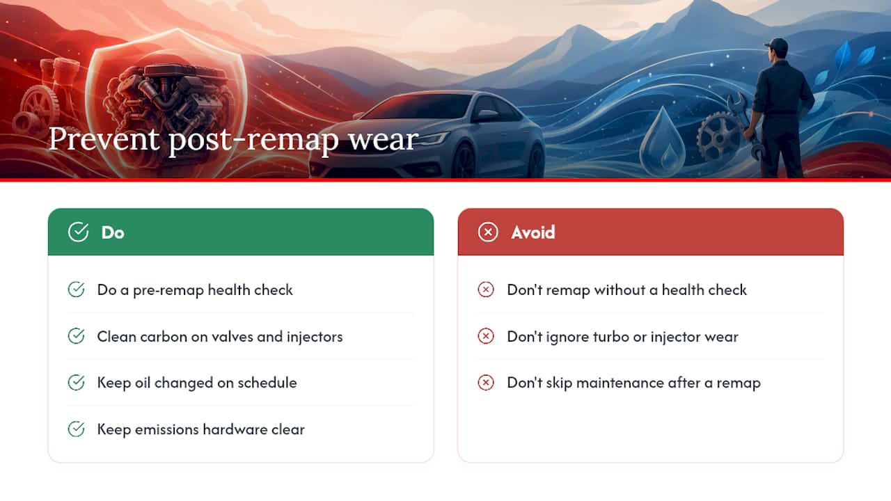Can a remap wear out your engine and cost you fuel later? — overview diagram
