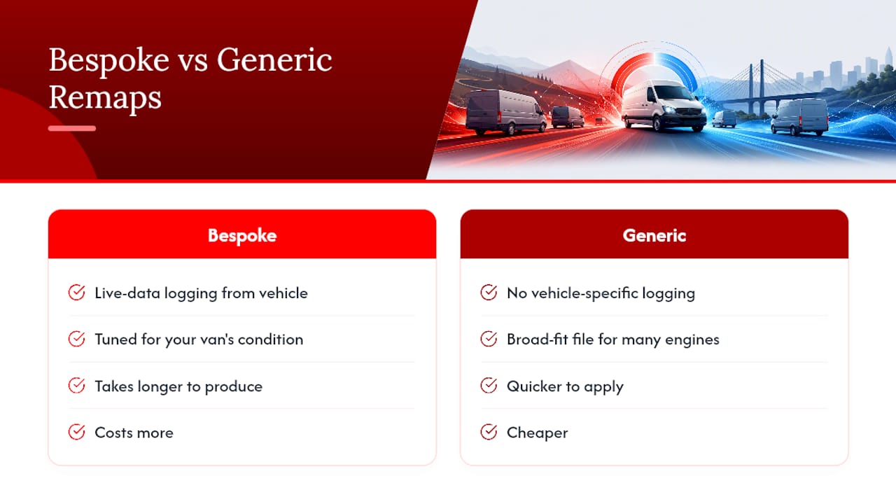 Bespoke and generic remap comparison