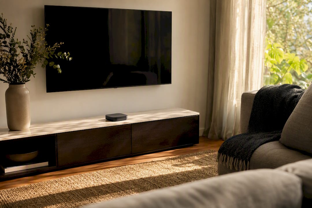 Smart TV and streaming device in living room