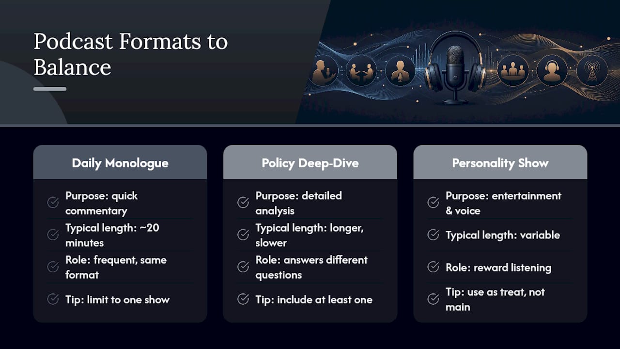 The Format Trap Most Listeners Fall Into — overview diagram