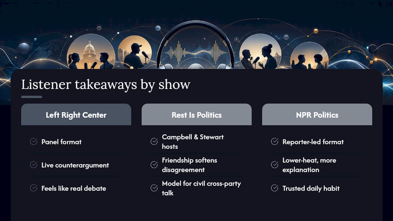 What Listeners Actually Say About the Tone of These Shows — overview diagram