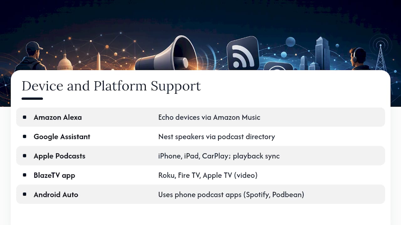 Listening on Smart Speakers and Other Devices — overview diagram