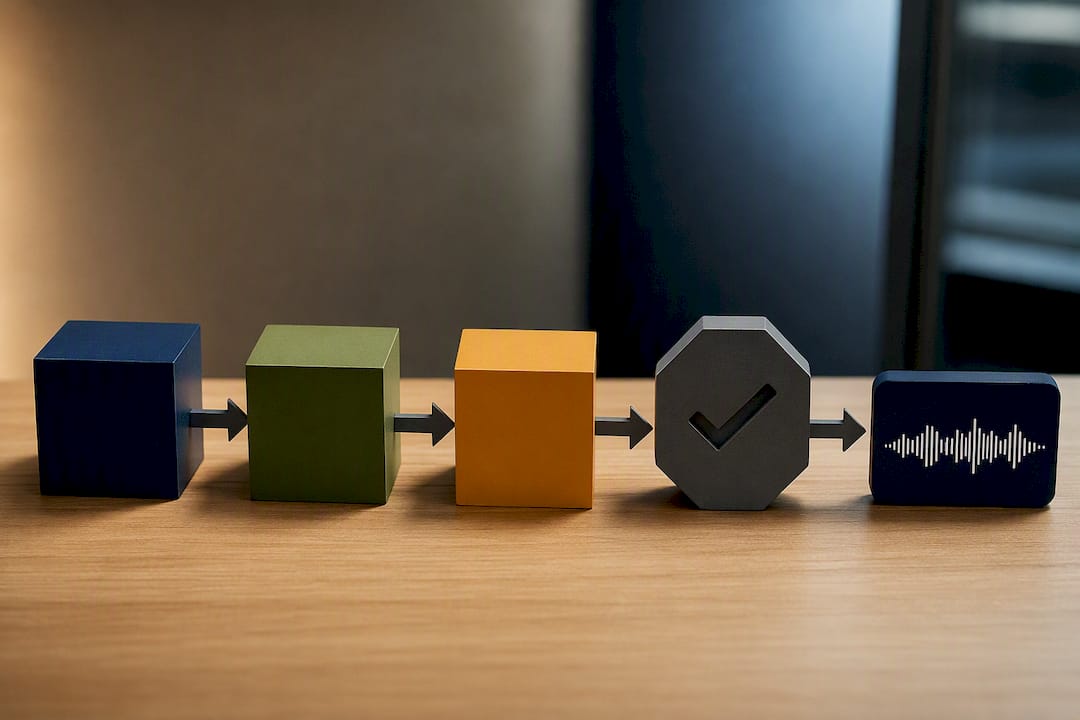Illustrated policy evidence chain