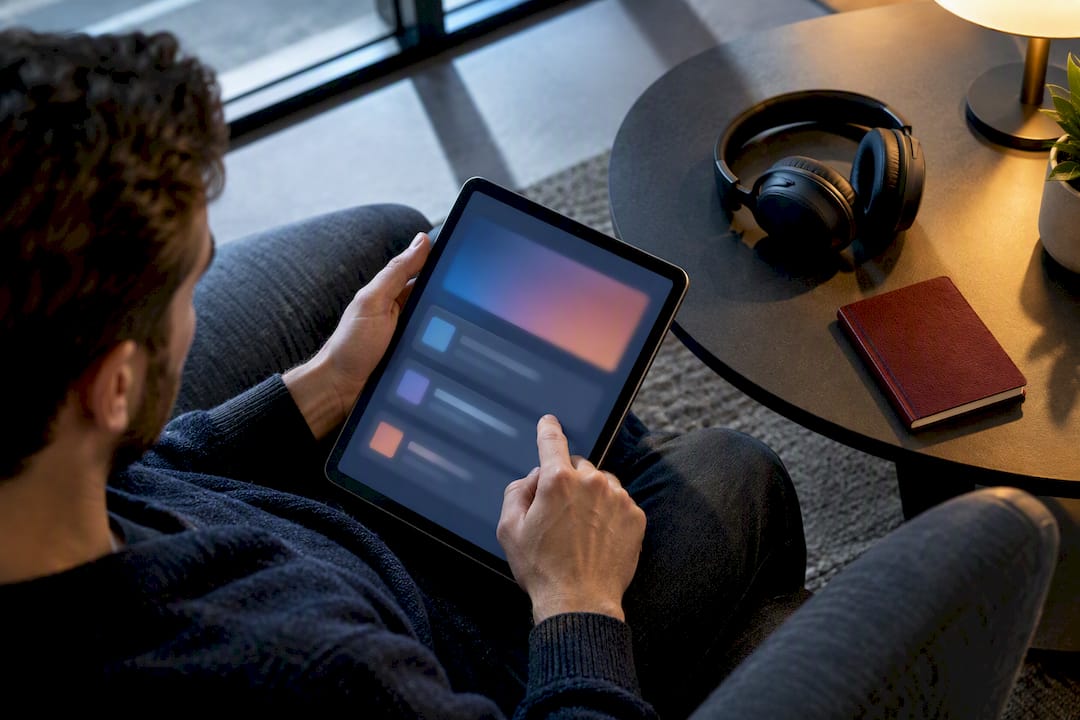 Listener browsing a podcast episode archive