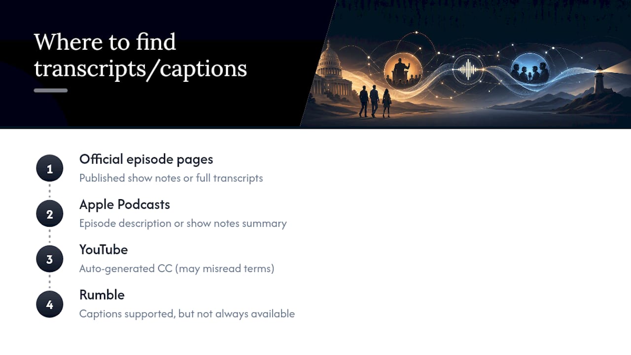 Can You Get Transcripts or Captions for Hearing-Impaired Viewers? — overview diagram