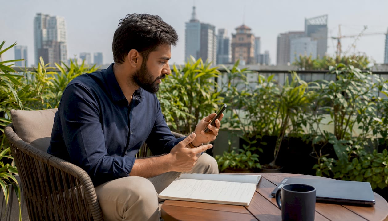 Tradesperson reviewing Instagram auto reply tools