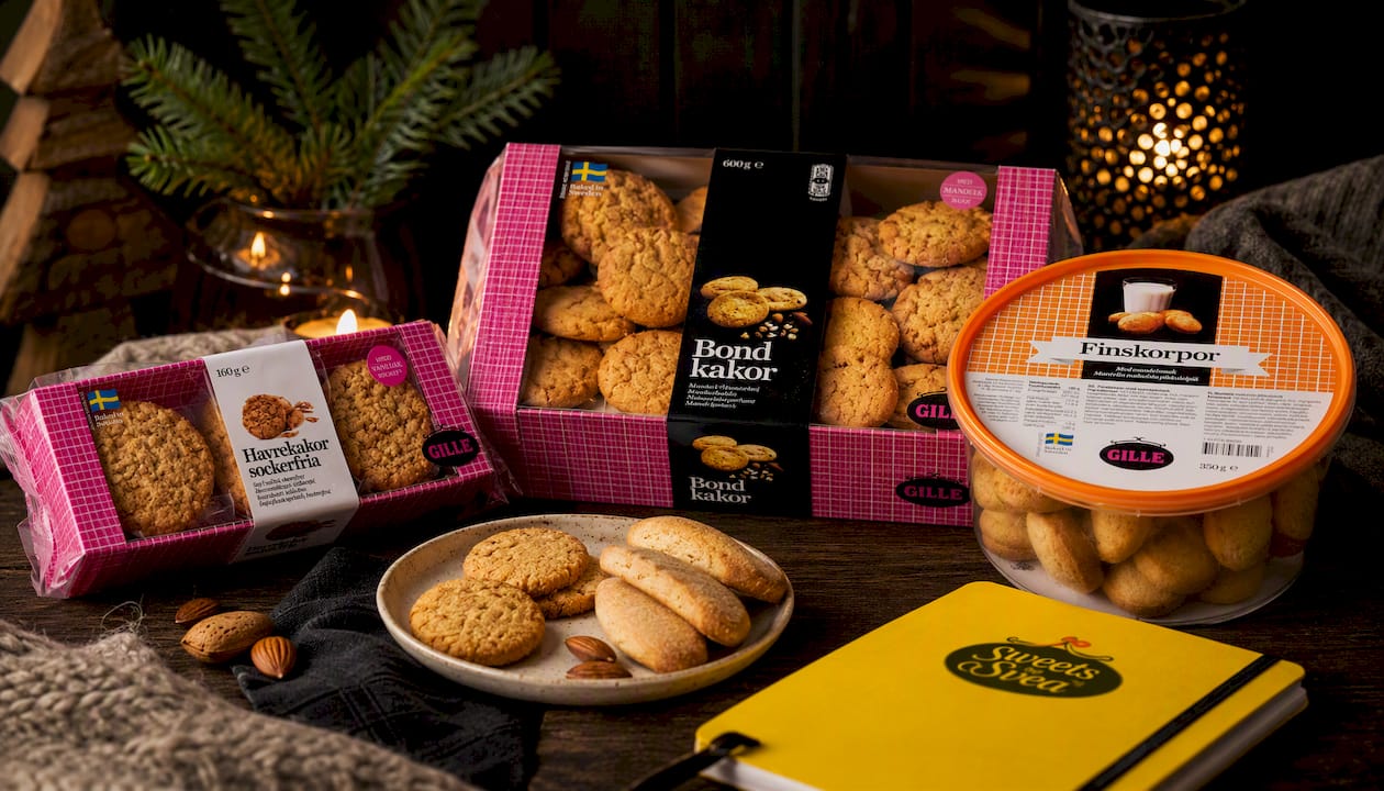 Gille Havrekakor Utan Vanligt Socker - Oat Cookies Without Regular Sugar 160g