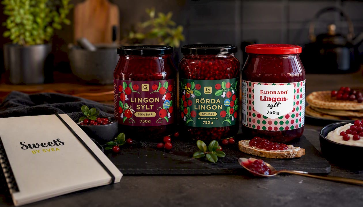 Garant Lingonsylt 50% Bär - Lingonberry Jam 750g