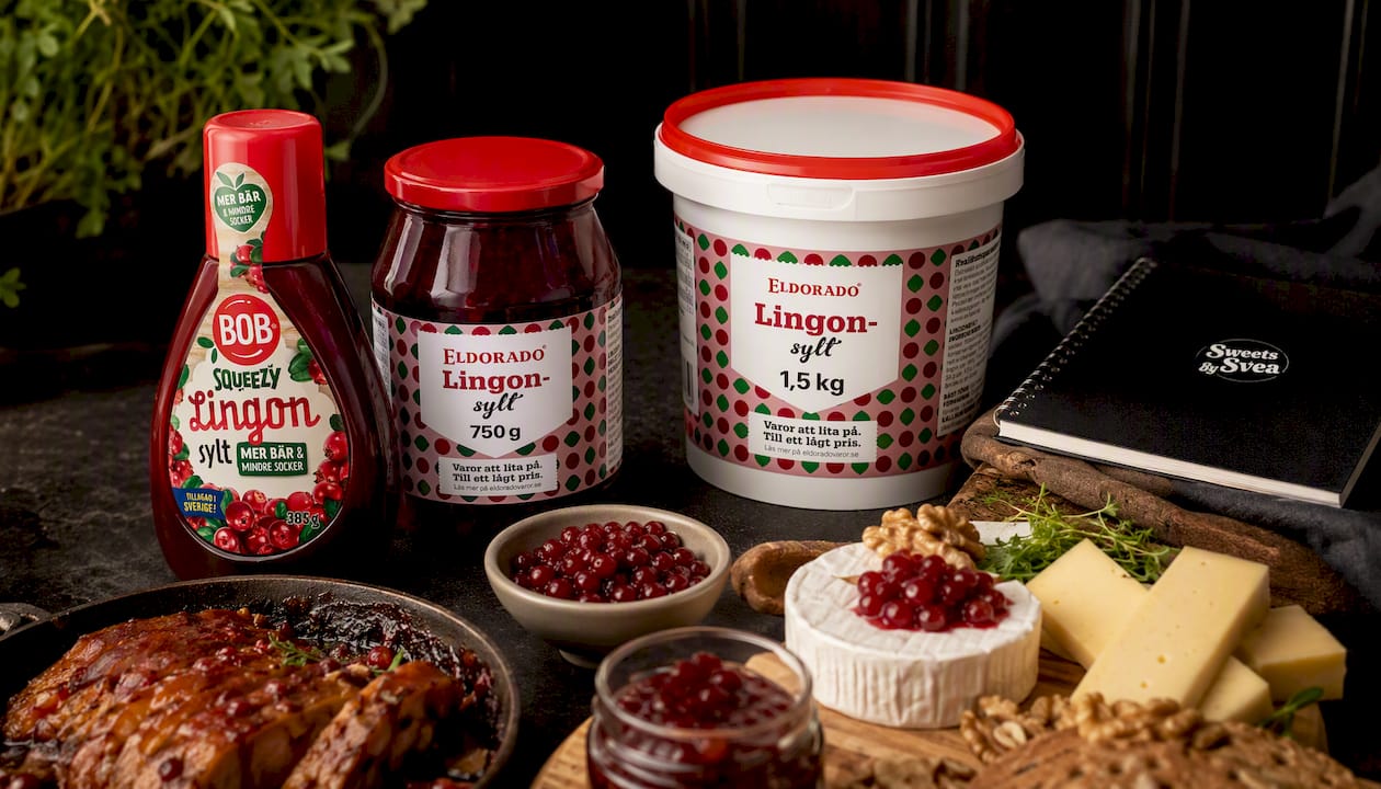 Bob Lingonsylt Squeezy - Squeezy Lingonberry Jam 385g
