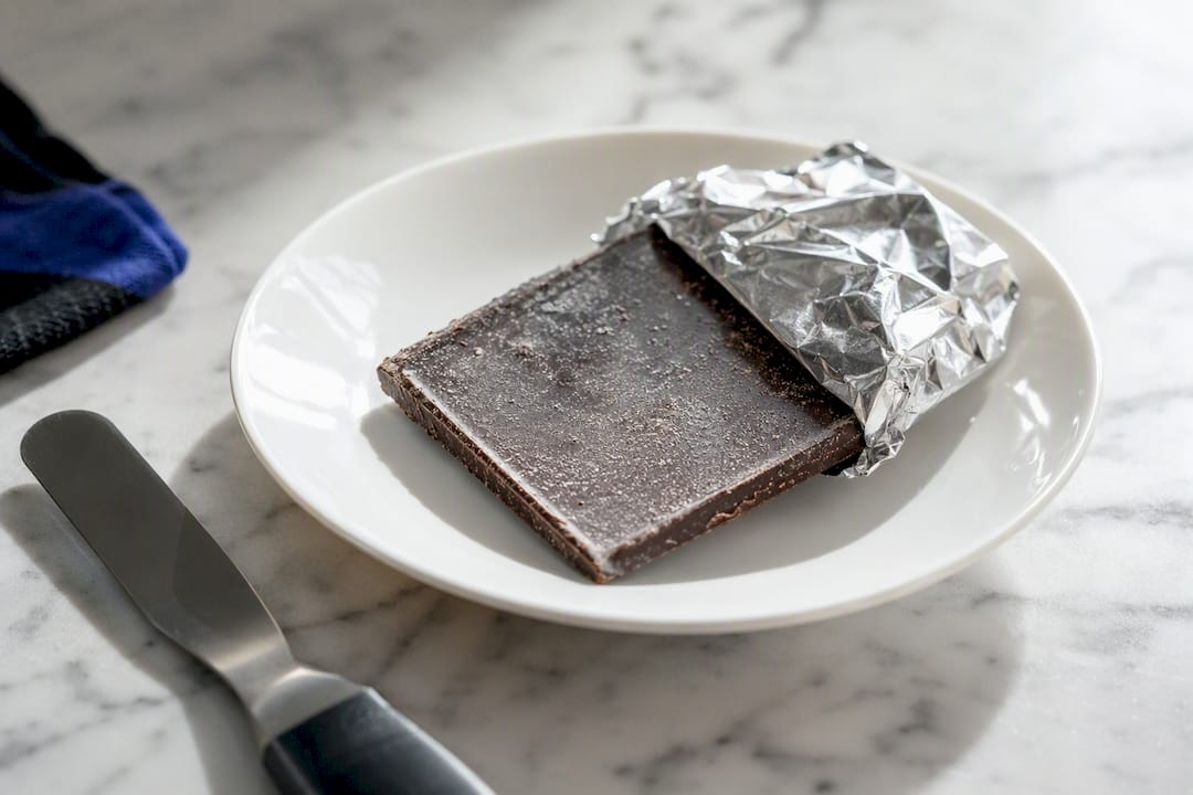Chocolate showing visible surface bloom