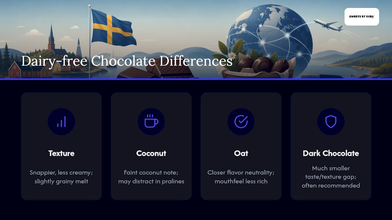 Does Dairy-Free Swedish Chocolate Taste Different? — overview diagram