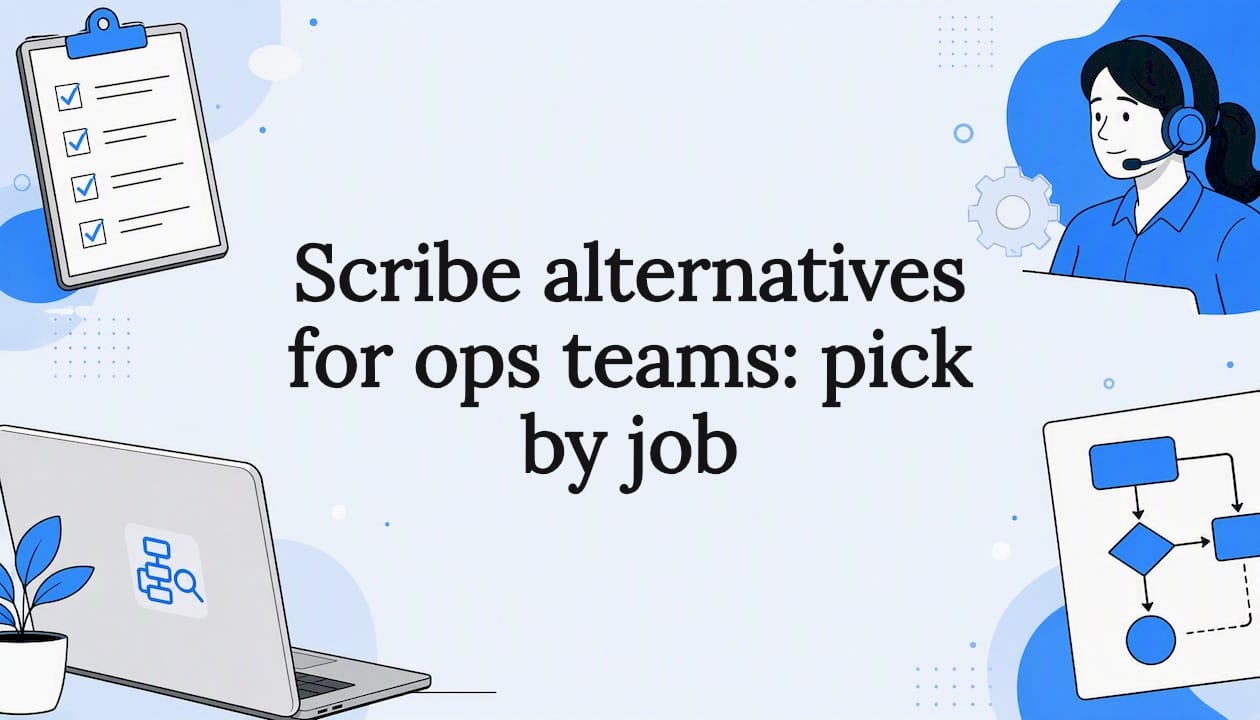 Title card illustration with ops and documentation icons