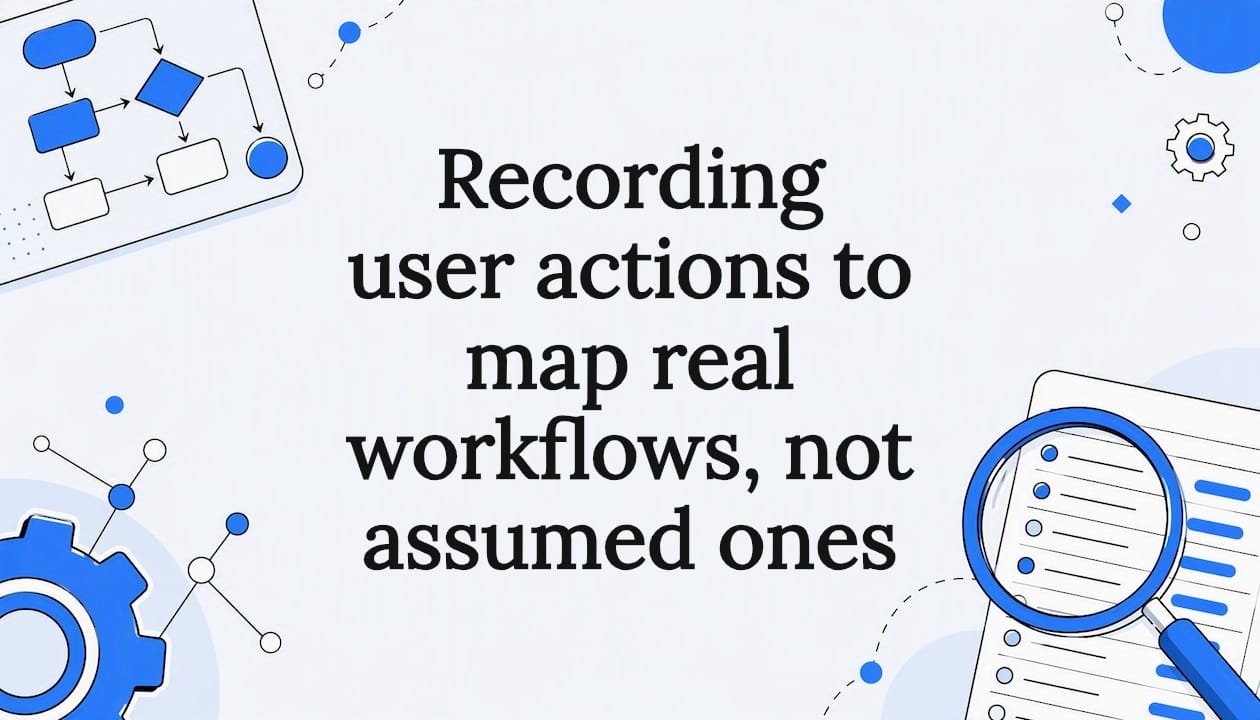 Decorative title card illustration for process discovery article