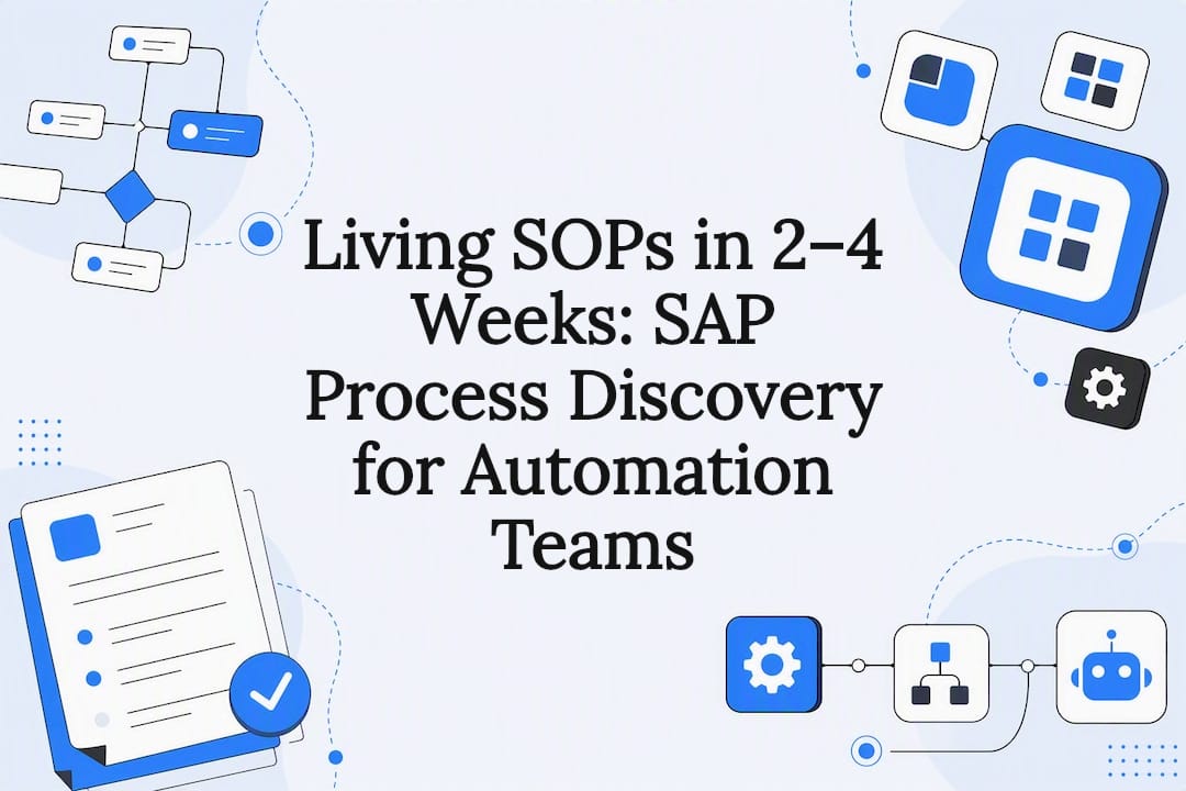 Process discovery automation title card