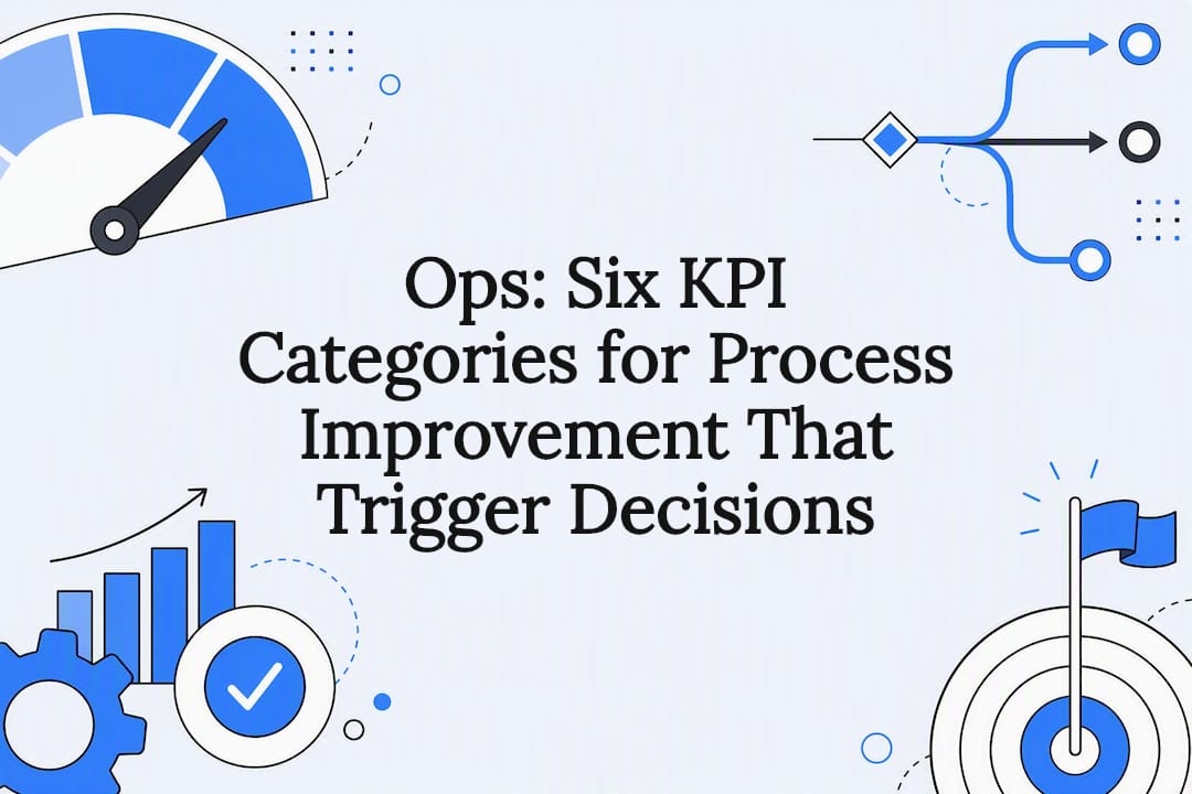 KPI process improvement title card illustration