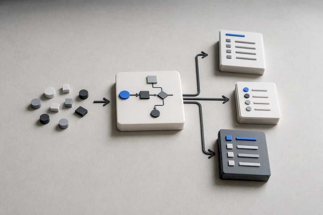 Process traces generating current documentation