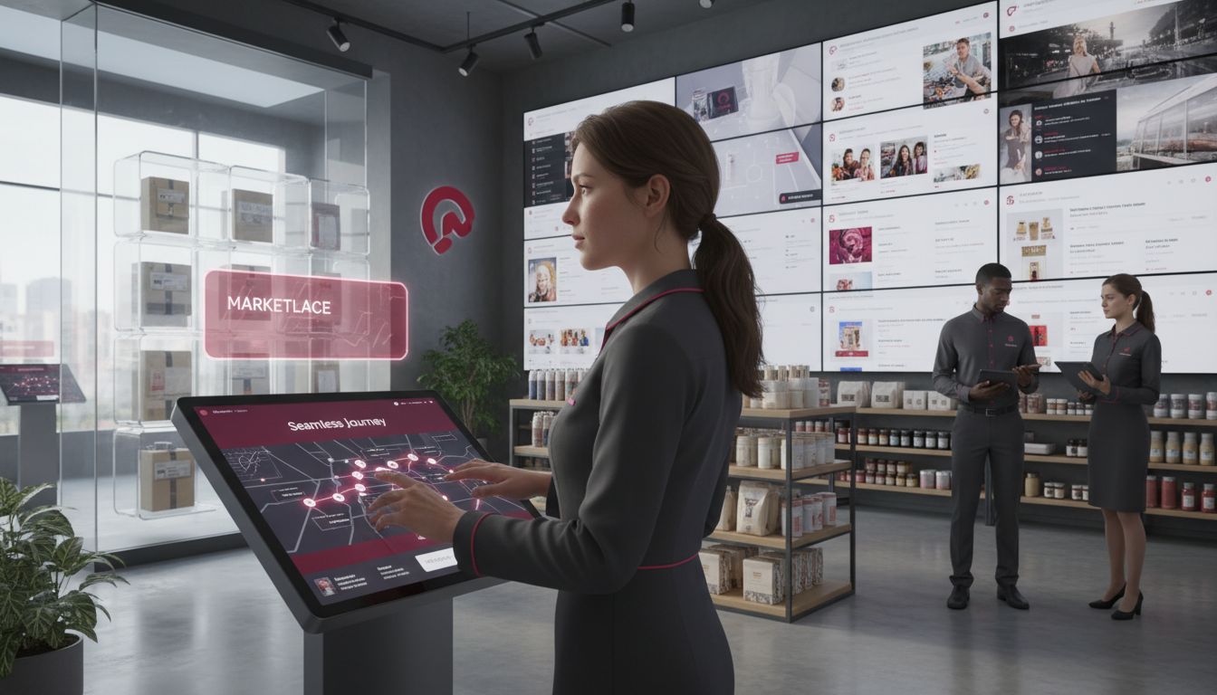 Omnichannel retail customer digital engagement scene