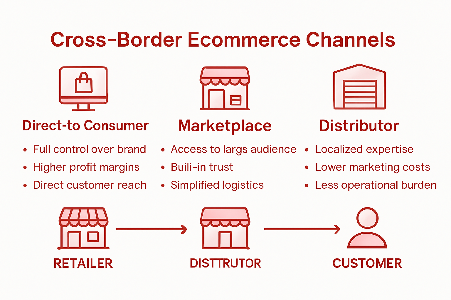 Comparison of cross-border ecommerce channels