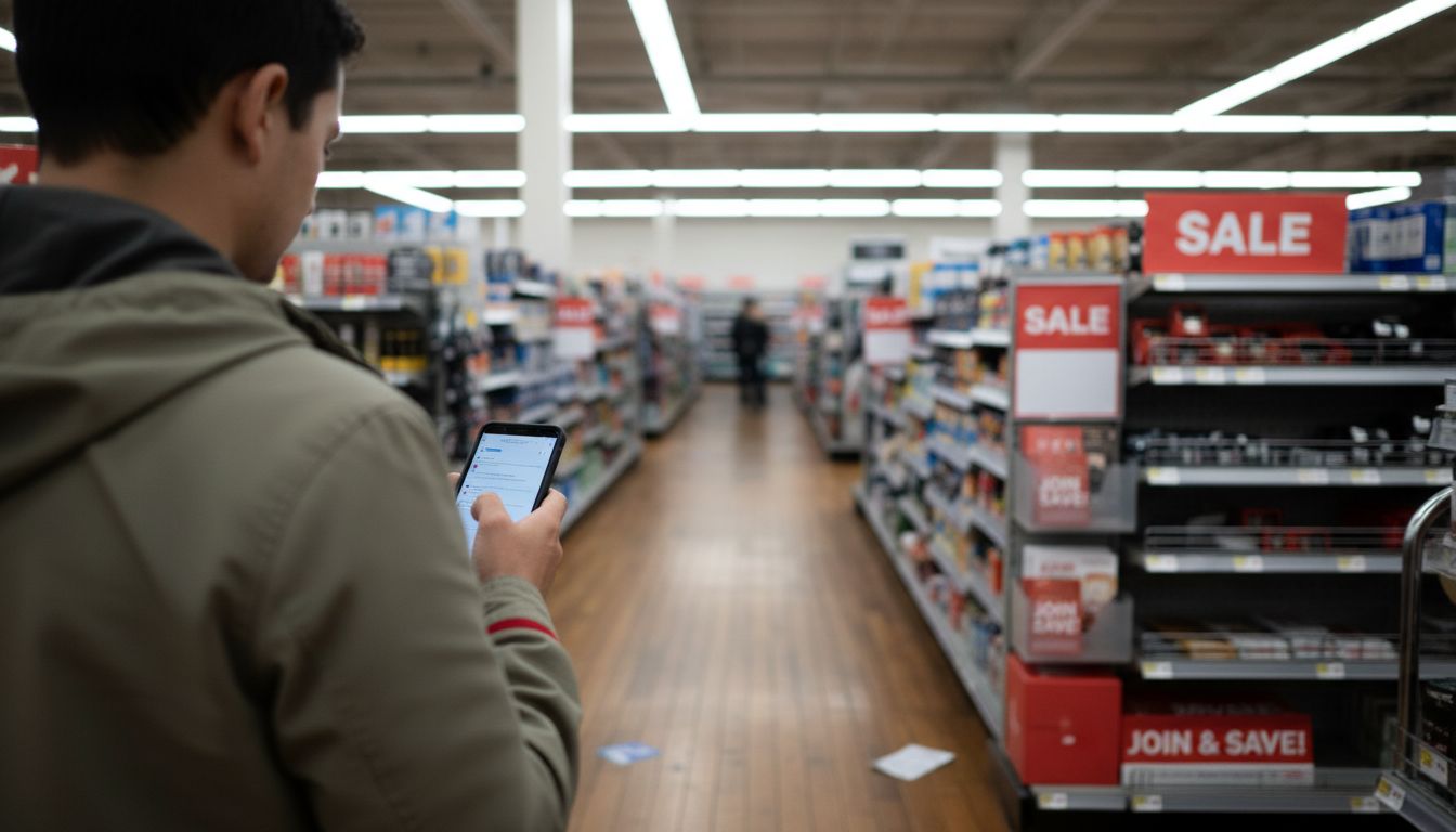 Customer interacting during retail journey