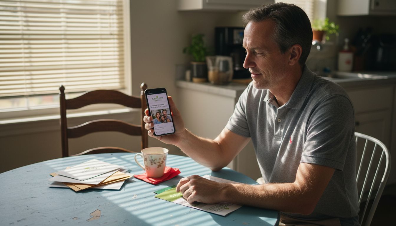 Man feeling emotional with brand story
