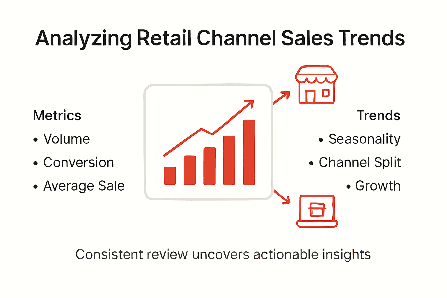 Infographic analyzing retail channel trends
