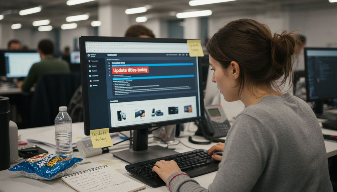 Editing ecommerce marketplace product listing scene