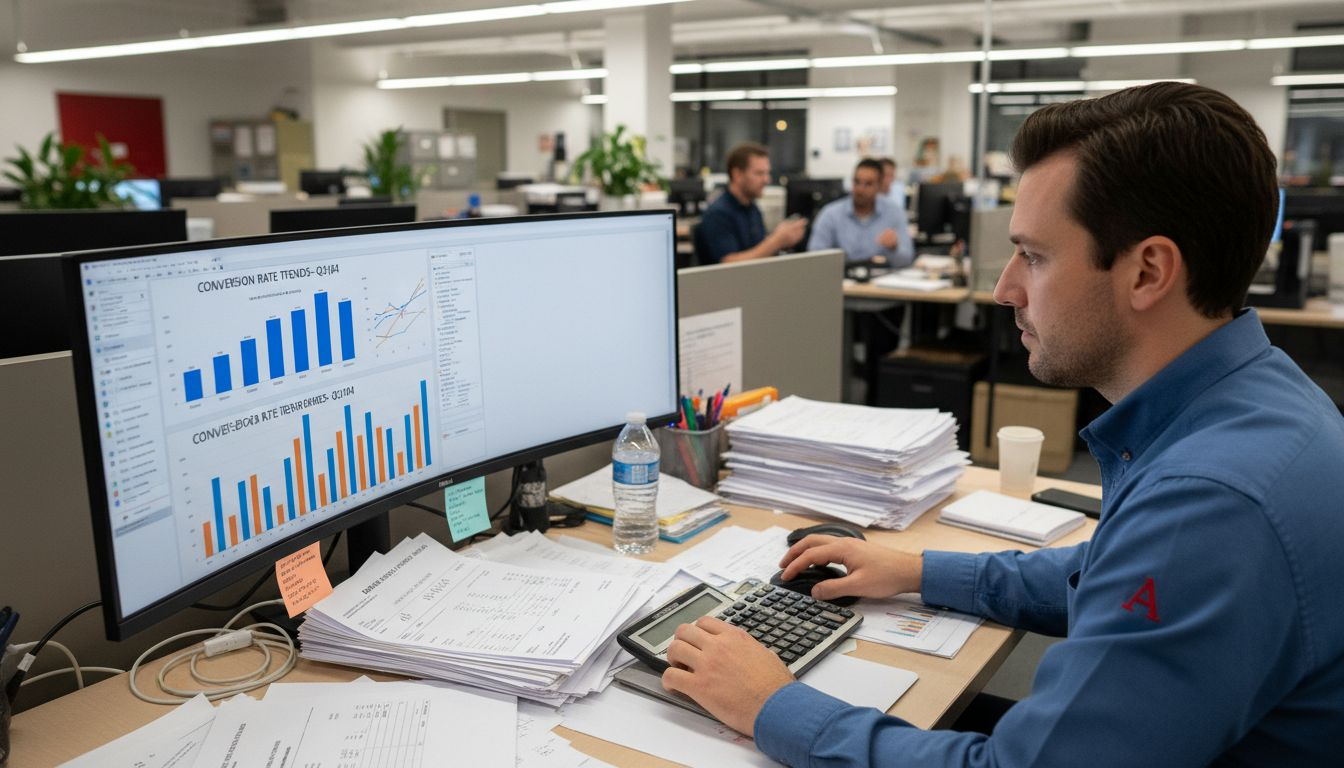 Analyst reviewing CPG conversion obstacles