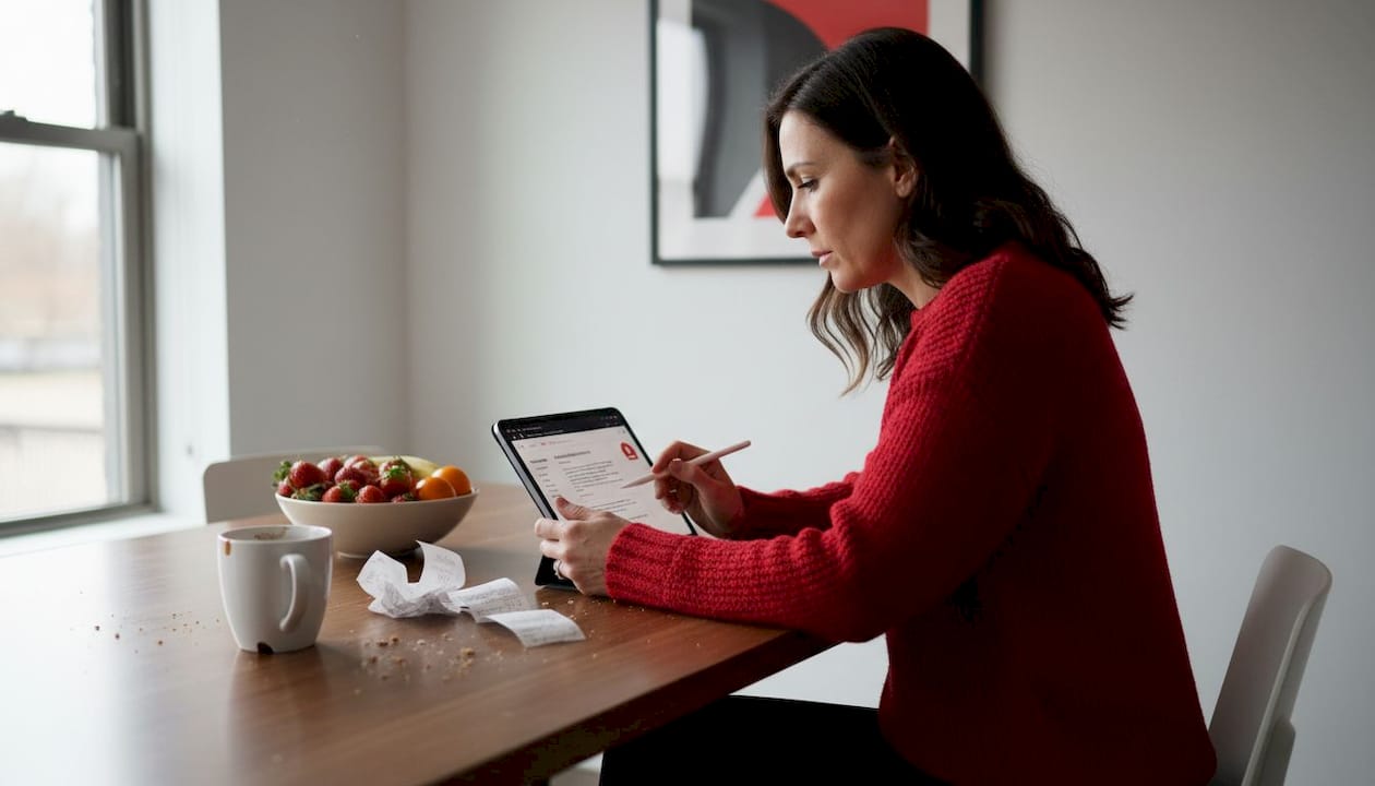Shopper uses chatbot for product guidance at home